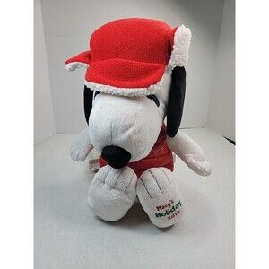 2015 Macy's Exclusive Holiday Snoopy & Belle Plush Figure Christmas
